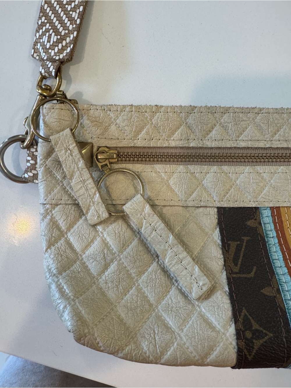 Maya Moon Designs Handmade Leather High and Tight Louis Vuitton canvas - Picture 5 of 11